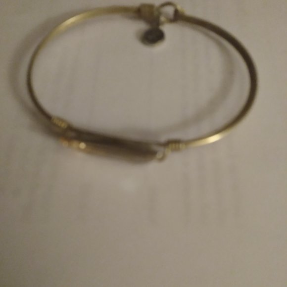 L and D designer Bracelet Copper with Rectangle Smokey quartz  Rhinestone - Picture 2 of 4